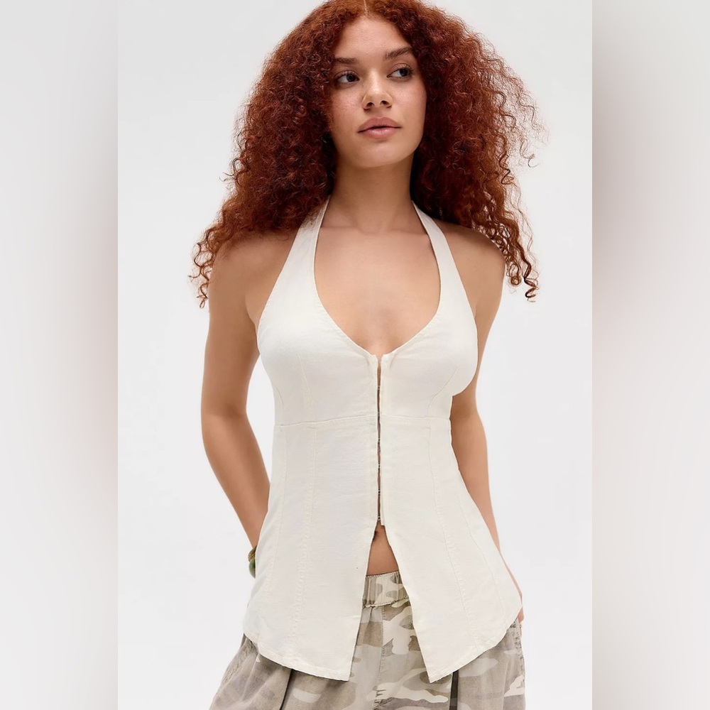 Nwt Urban outfitters Sari Linen‎ Vest halter nwt size medium